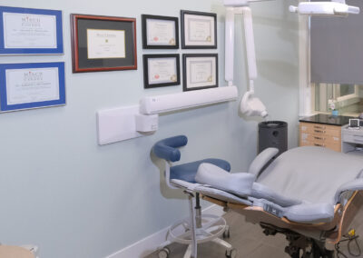 Dental implant certificates in the dental implant specialty room