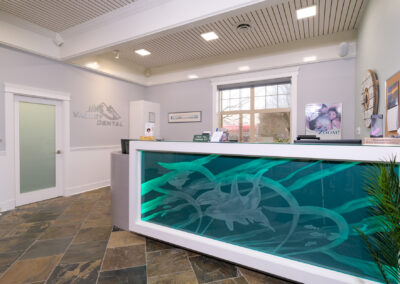 Valley dental interior front desk